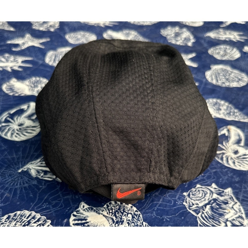 Vintage Y2K Nike Tailwind Hat Black Embroidered Swoosh Mesh 7 Panel Strap Back - Picture 3 of 7